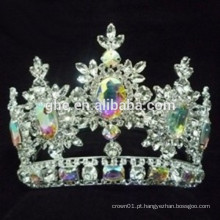Tiara de desfile impressionante para decorativas jóias de coroa e tiaras